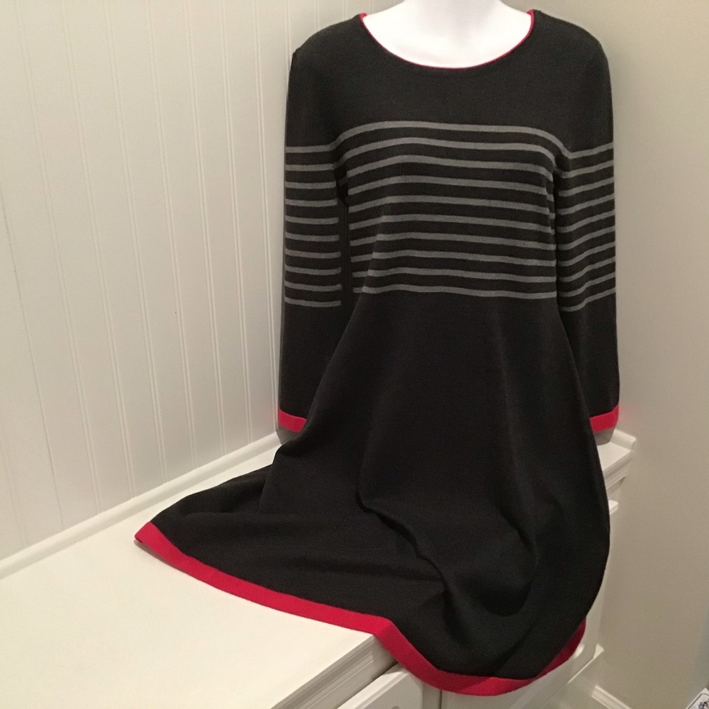 Dress, M, Sweater Gray Pink  Vince Camuto